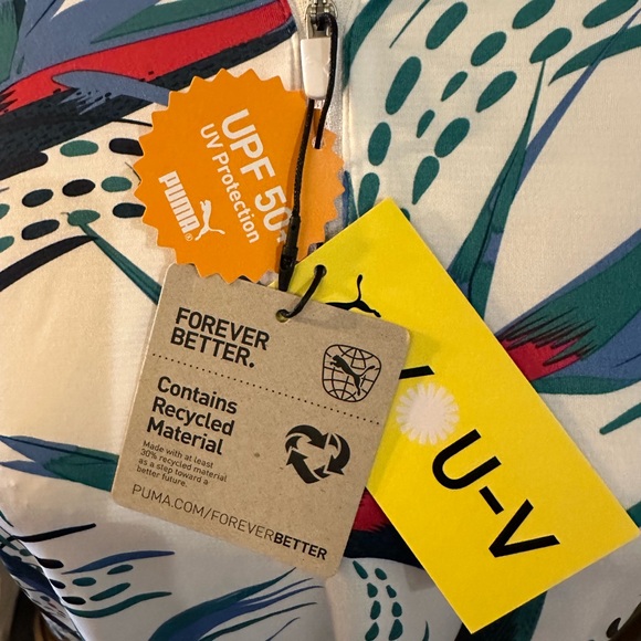 PUMA Women's YouV Paradise Quarter Zip Golf Pullover NWT Large - Picture 4 of 5